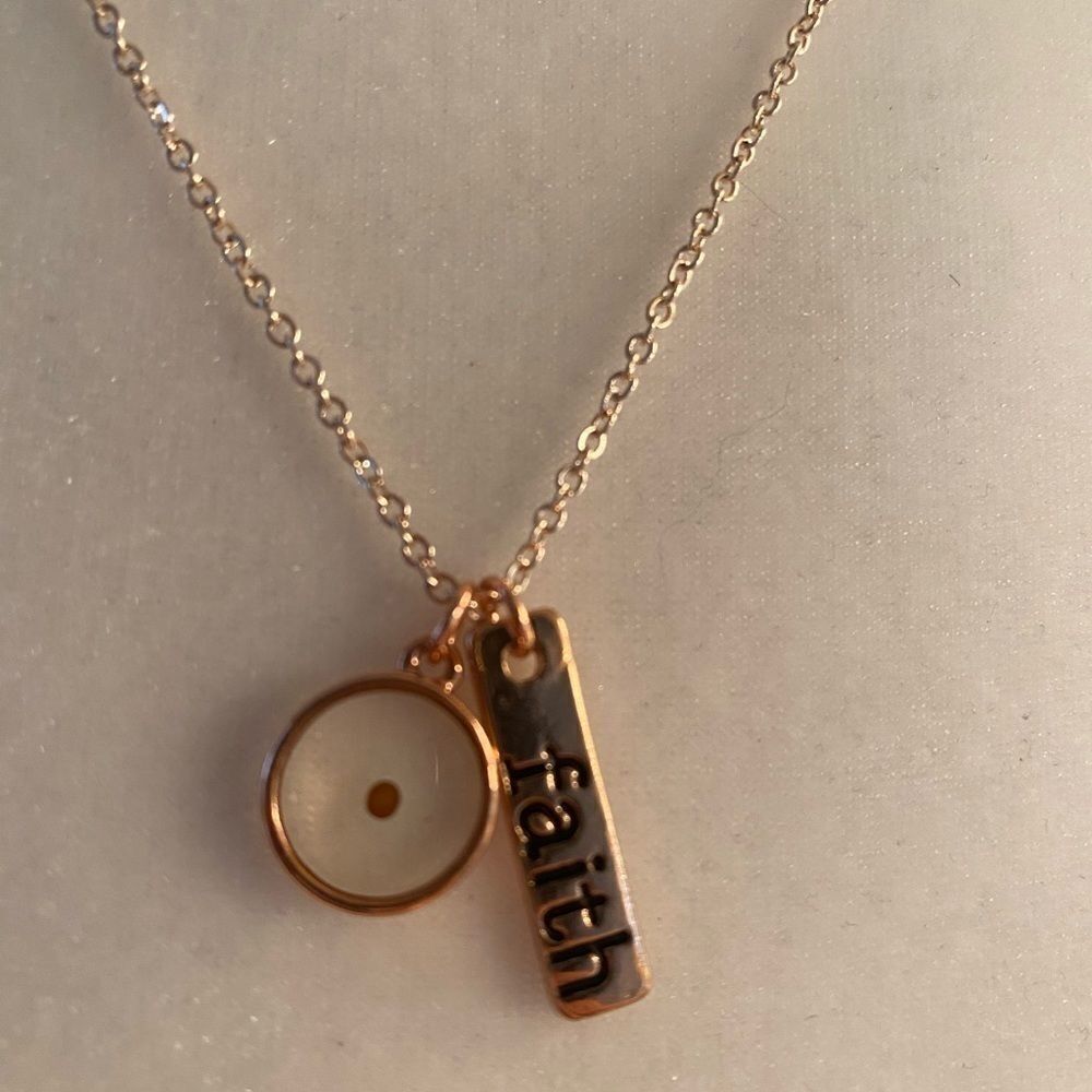 4/$20 Faith Charm Necklace